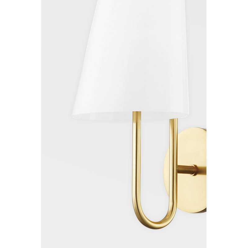 Slate Hill 1 - Light Armed Sconce, Aged Brass