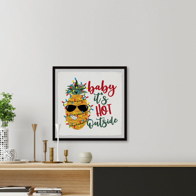 Hot Outside - Single Picture Frame Print, 61cm H x 61cm W x 3.81cm D