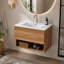 Meuble-lavabo mural, grand tiroir de 76 cm, en kit, sans lavabo