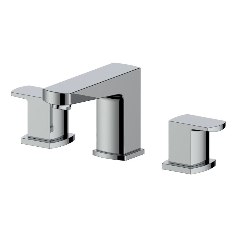 Studio Marlette Widespread Bathroom Faucet with Drain Assembly, Chrome