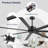 108" Industrial HVLS Ceiling Fan Without Light, Commercial Extra Large Ceiling Fan with Remote Control, Reversible DC Motor, Aluminum Blades for Warehouse Garage Patio Gym-1494619413-1507101478