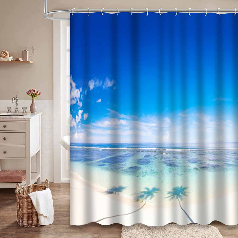 Tropical Beach Ocean, L 72 po x l 72 po