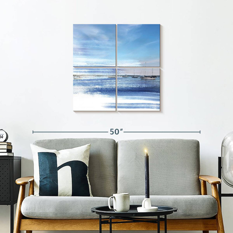 Mehar bleu côtier II, H 26 po x l 26 po