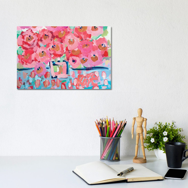Electric Bloom by Kait Roberts - Wrapped Canvas Print, 20.32 cm H x 30.48 cm W