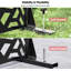 Metal Privacy Screen, 3-Panel Outdoor Divider With Hook- 72" H x 47" W