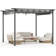Chareese Metal Pergola with Retractable Roof