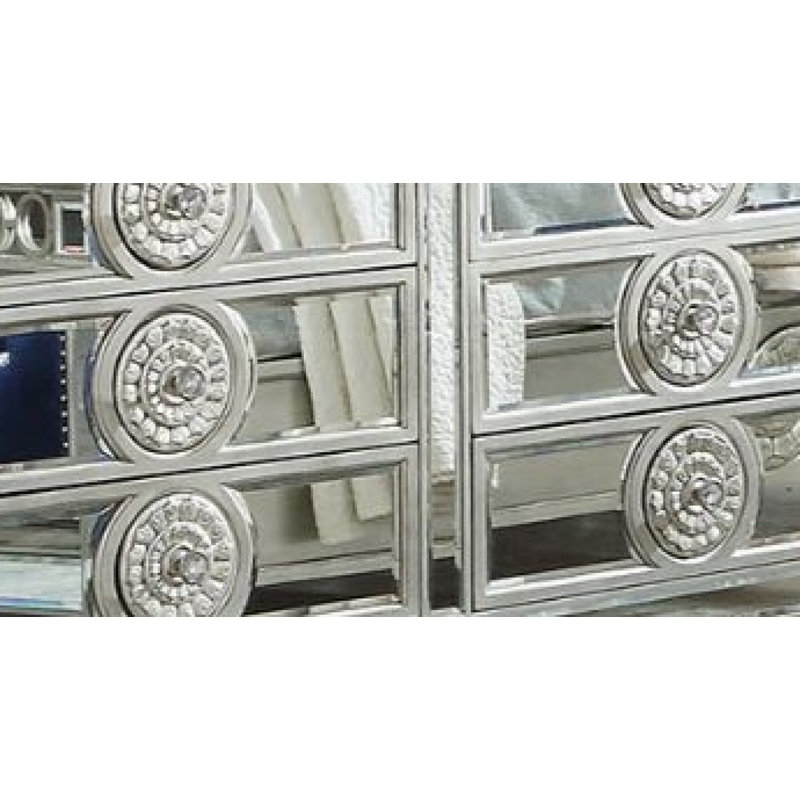 Commode double à 8 tiroirs l 68 po Kesean