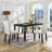 Parsons Dining Chairs with Nailhead Trim, Breathable PU Leather High Back Kitchen Chairs-1840521167