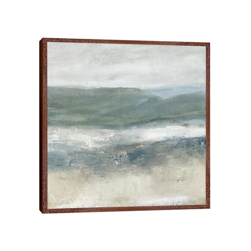 Rolling Oceanside II, Classic Brown Wood Framed, 66.04 cm H x 66.04 cm W