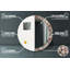 Huldar Glass Flat Wall Mirror