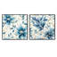 Ensemble de 2 Esters - Abstract Botanicals Square Collage-101845146-101845147