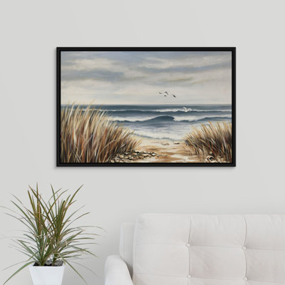 « seascape beach », peinture sur toile