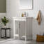 Ensemble de meuble-lavabo simple autoportant 24 po avec plateau en céramique Arzola-311355943