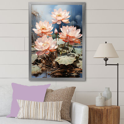 " Lotus Dreams Amung The Lily Pads "
