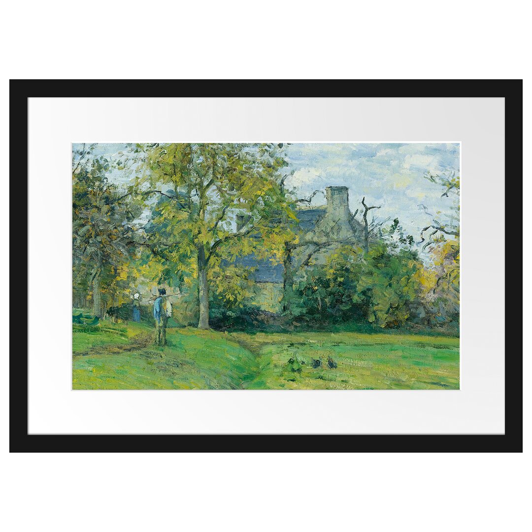 Gerahmter Kunstdruck La Maison De Piette À Montfoucault von Camille Pissarro