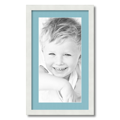 White Matte Picture Frame with Mat