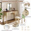 Meuble-lavabo moderne avec miroir et 5 tiroirs