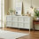 Armoire de rangement moderne 67 "avec charnières à fermeture en douceur et fixation murale anti-basculement - gris clair