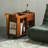 Modern Minimalist Caramel - Coloured Sofa Mobile Side Table