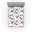 Bleu sarcelle foncé, rose pâle / floral