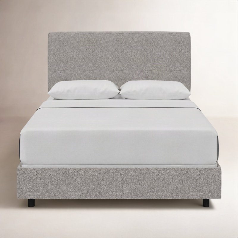 Lit tapissier standard en coton Marquise, Lit simple, Boucle éléphant classique