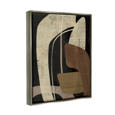 «Ba-259-Floater Boomerang Shape Abstraction», reproduction encadrée sur toile par Victoria Barnes
