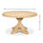 Oleski Round Solid Wood Dining Table