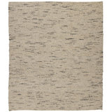 Plainweave Hand Knotted Wool No Pattern And Not Solid Color Area Rug