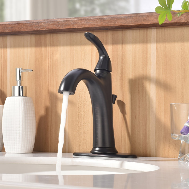 Stilleto Collection Single-Handle Deck-Mount Mid-Arc Lavatory Bathroom Sink Faucet - Oil Rubbed Bronze, Oil Rubbed Bronze