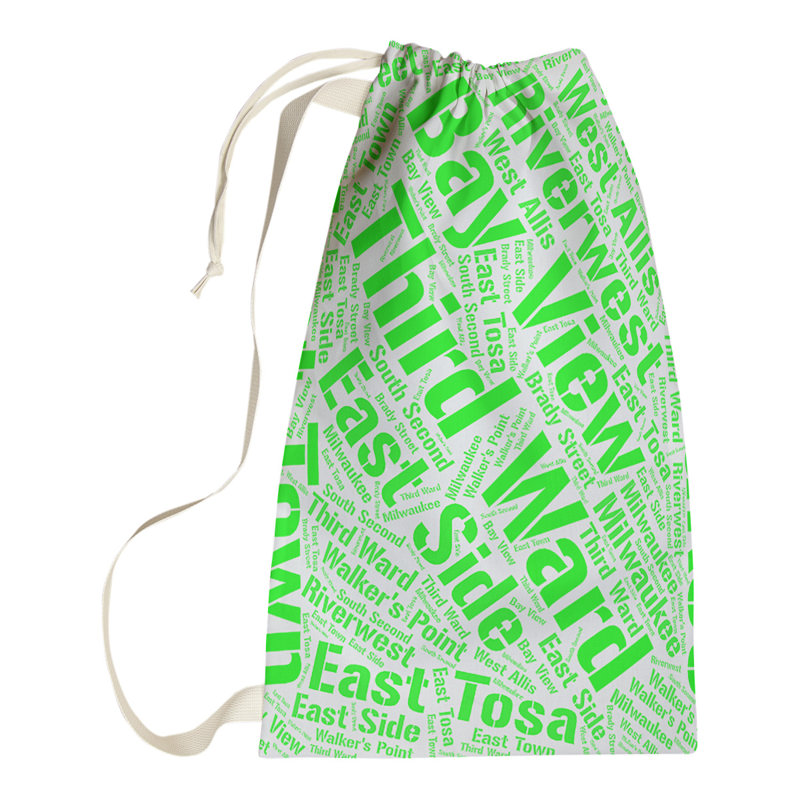 Laundry Hamper with Handles, Green, Small (29" H x 18" W x 1.5" D), Seattle