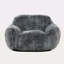 Fauteuil à billes moderne en mousse viscoélastique douce avec accoudoirs, fauteuil de salon