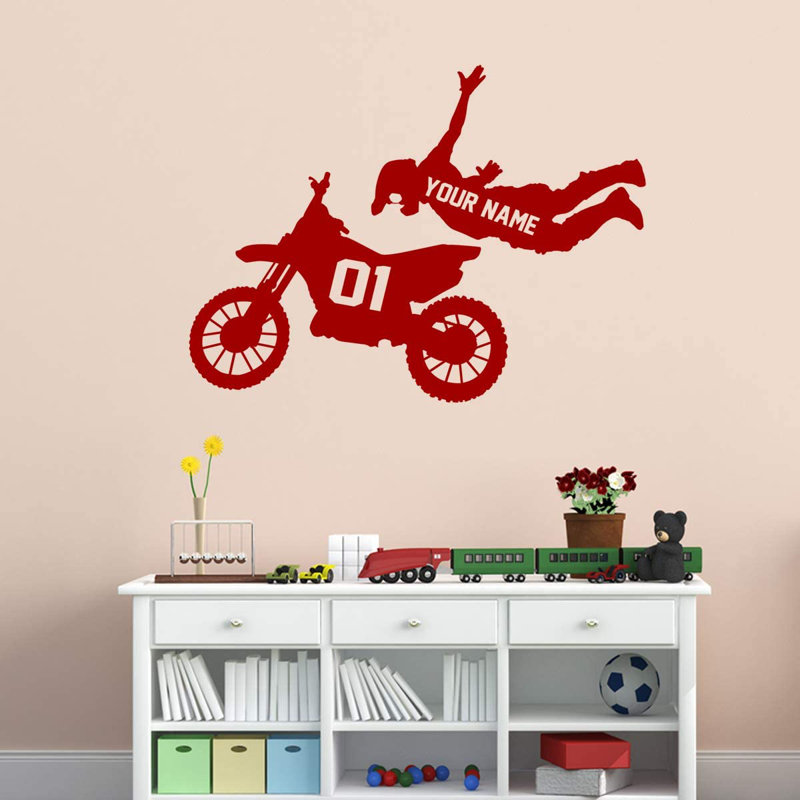 Animals Non-Wall Damaging Wall Decal, 18" H x 22.5" W, Burgundy