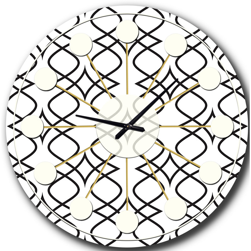 Horloge murale rétro Mid-Century, Moyenne