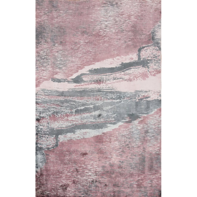 Handmade Abstract Oriental Area Rug 6x8