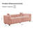 83.46'' Premium Velvet Sofa 3-Seater Loveseat, Modern Bubble Upholstered Couch With Metal Base Legs And 2 Pillows For Living Room, Bedroom-1012548805