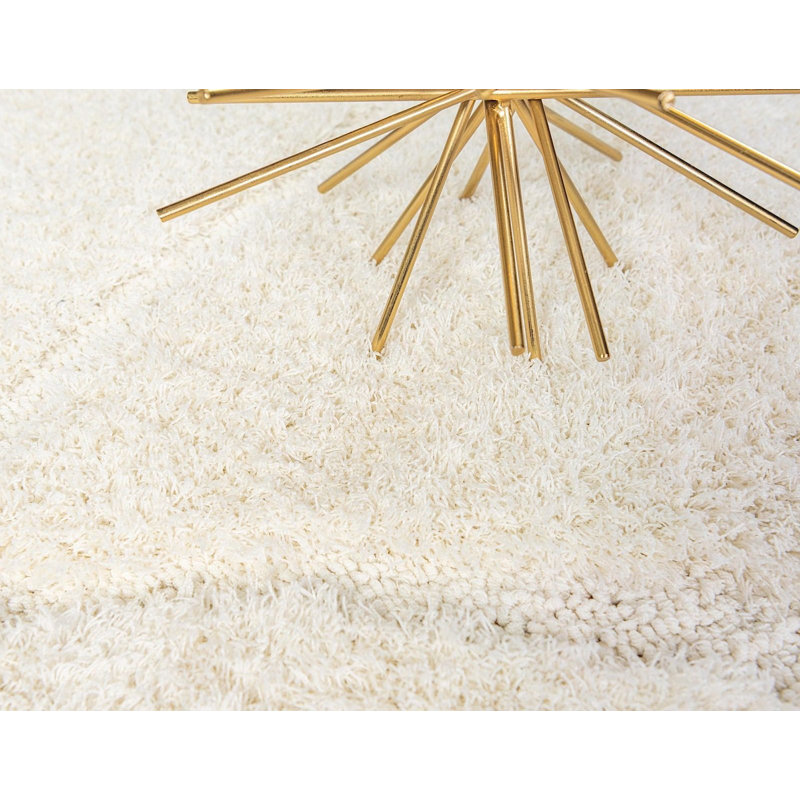 Lattice Shag Bone Area Rug, Runner 2' x 6'7"