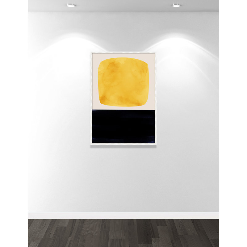 «Boxed Yellow» par Aoibhne Hogan - reproduction de cadre photo sur papier, H 41,5 po x l 29,5 po x P 0,75 po
