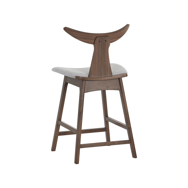 Scoggins Upholstered Counter Stool with Solid Wood Frame