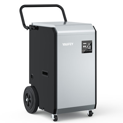 160 Pints Commercial Dehumidifier With Pump Automatic Continuous Draining for Basements & Industrial Sites up to 7,500 Sq. Ft.