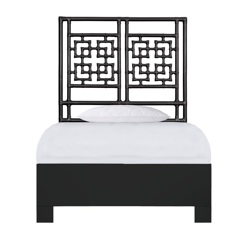 Lit standard bas Palm Springs, Simple TG, Noir