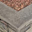 40,000 Fire Pit, 32'' Square , Concrete Grey Top, Built-In Tank Space , Lightweight Concrete, Top Look