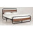 Minos Metal Bed Frame with Headboard and Footboard-500829708-500829711
