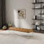 Banc en cuir brun clair Murrin
