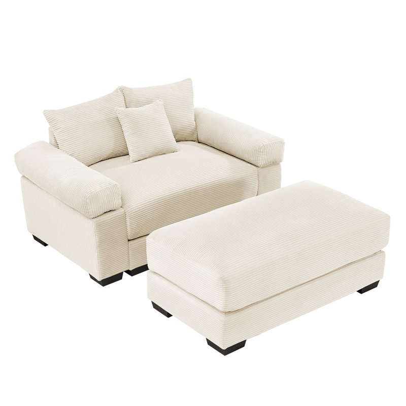 Canapé modulaire surdimensionné 54,3 po Cloud, Beige