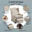 Fauteuil inclinable à accoudoirs avec massage et accents de chaleur avec garniture cloutée Amid-1812360118