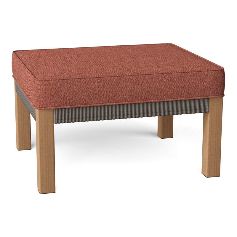 Hudson Outdoor Ottoman, Hudson Charcoal Lace, Perigold Play Adobe