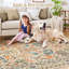Tapis moderne antidérapant à motif floral Kaldi-1993790107