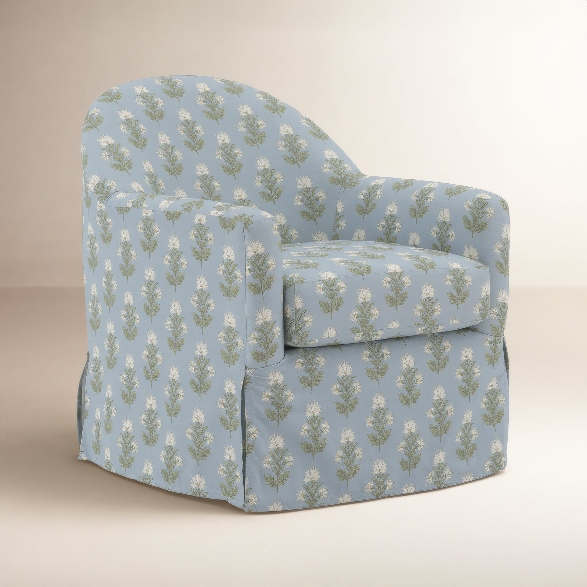 Meg Swivel Chair, Blue