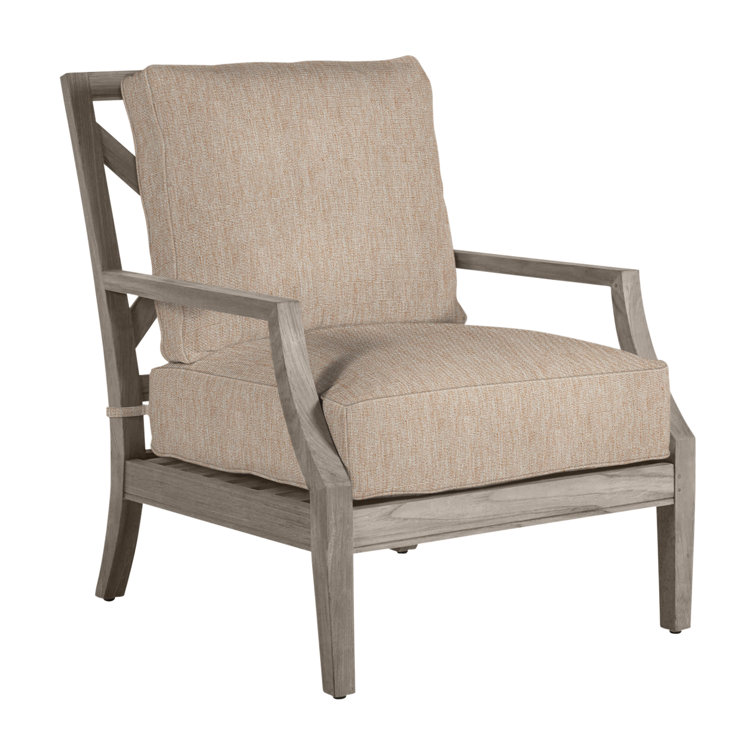 Chaise longue d'extérieur en teck Haley