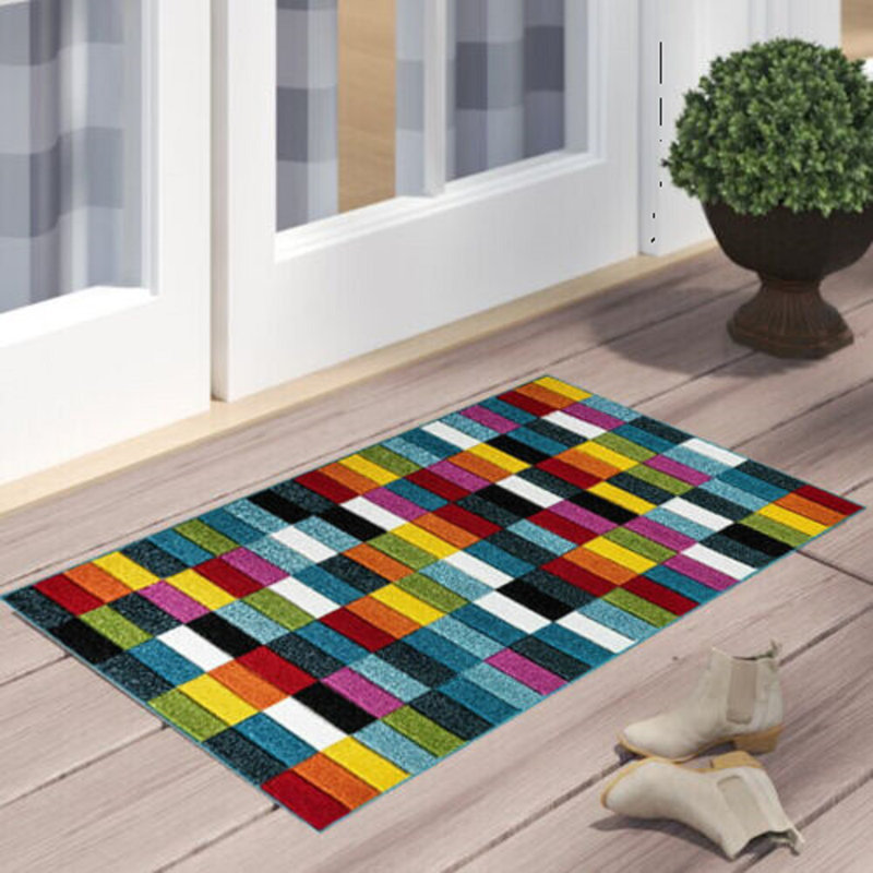 Lili-Ana Geometric Area Rug, Rectangle 60 x 110cm